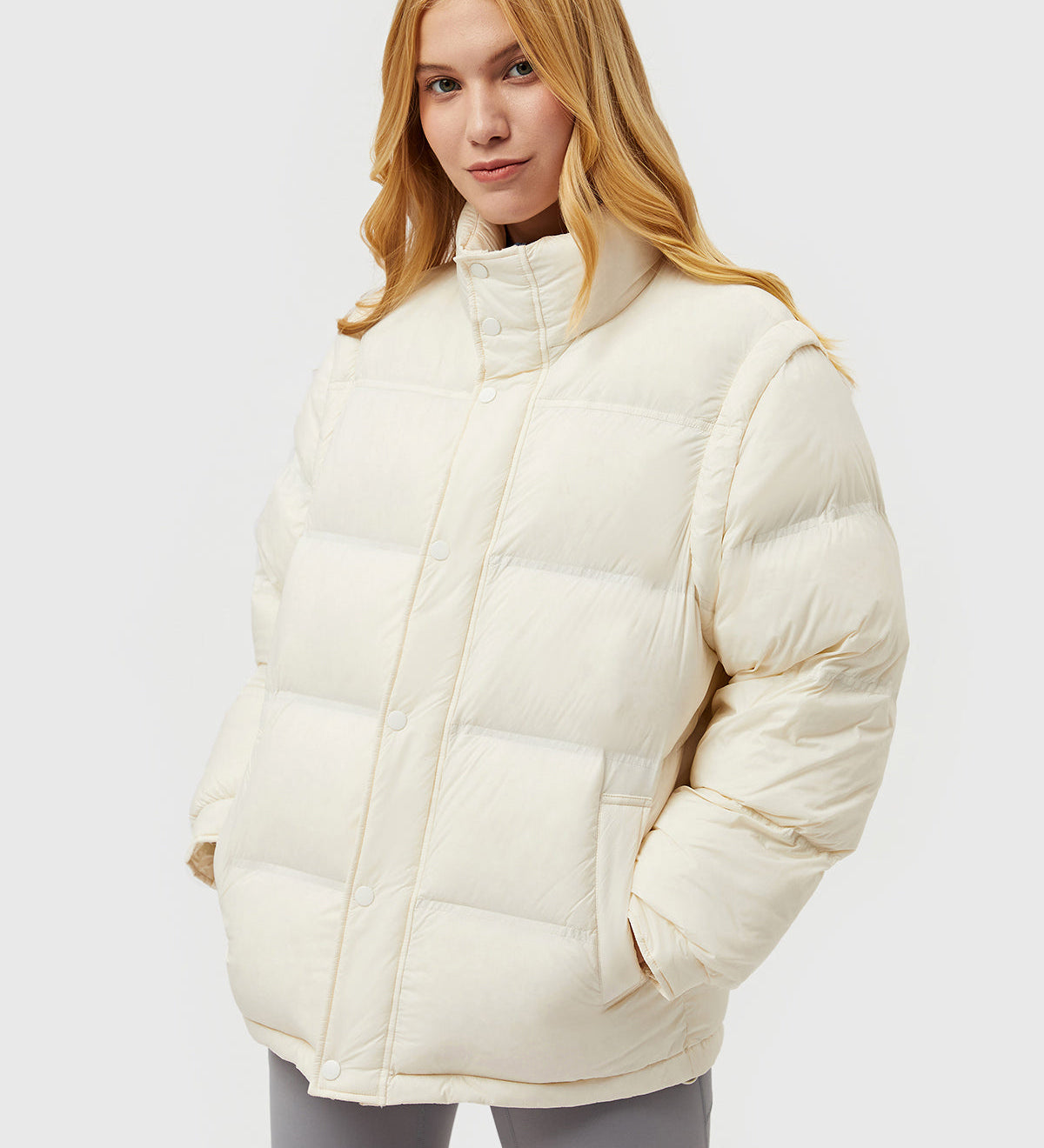Chaqueta 2 vías con mangas desmontables